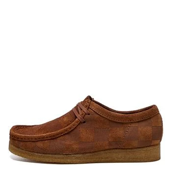 推荐Clarks Originals Wallabee Check Shoes - Cola Suede商品