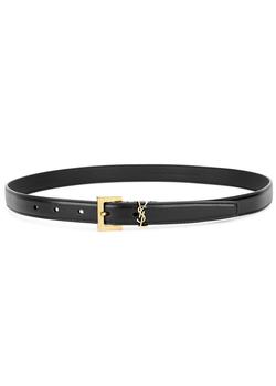 ysl皮带推荐, Yves Saint Laurent | Black logo leather belt商品图片 