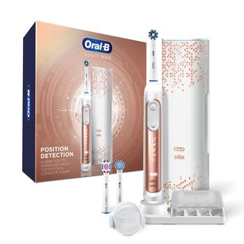 商品Oral-B Genius 8000 Electric Toothbrush with Bluetooth Connectivity, Rose Gold图片