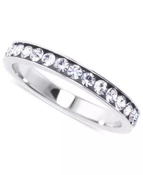 Giani Bernini | Crystal Eternity Stackable Band in Sterling Silver, Created for Macy's,商家Macy's,价格¥156