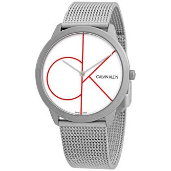 ck手表男评价, Calvin Klein | Minimal Quartz White Dial Mens Watch K3M51152商品图片 2.5折