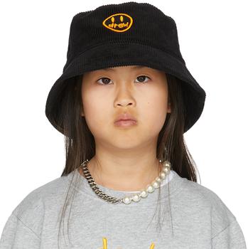 推荐SSENSE Exclusive Kids Black Painted Mascot Bucket Hat商品