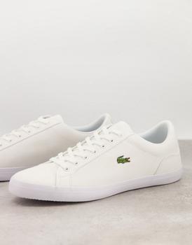 product Lacoste lerond Bl2 trainers in white canvas image