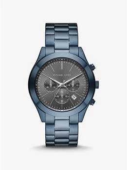 Michael Kors | Oversized Slim Runway Blue-Tone Watch 