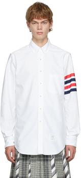 thom browne衬衫, Thom Browne | White Oxford GG Top Bar Classic Fit Shirt商品图片 