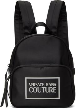 Versace | Black Gummy Logo Backpack商品图片,