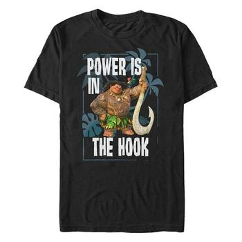 Disney | Disney Men's Moana Maui Power is in the Hook Portrait, Short Sleeve T-Shirt 额外7折, 额外七折