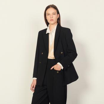 sandro外套是什么牌子, Sandro | Double-breasted suit jacket商品图片 
