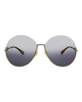 推荐Chloe Round-Frame Metal Sunglasses商品