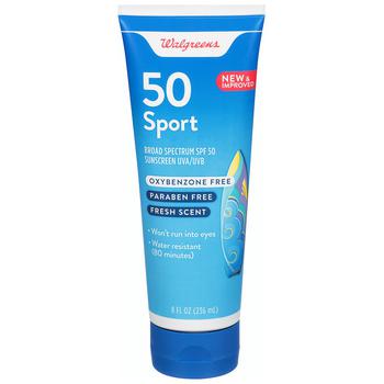 Walgreens | Sunscreen Sport Lotion SPF50商品图片,满$30享8.5折, 独家减免邮费, 满折