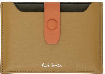 商品Paul Smith | Beige Leather Card Holder,商家SSENSE,价格¥452图片