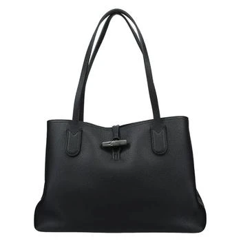 Longchamp | Longchamp Ladies Roseau Leather Shoulder Bag In Black,商家Jomashop,价格¥3804