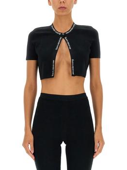 Alexander Wang | T By Alexander Wang Women's  Black Other Materials Top商品图片,7.8折