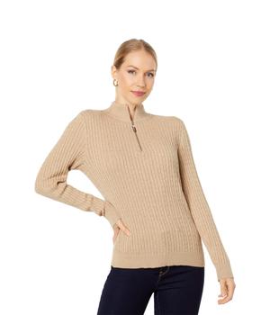 Tommy Hilfiger | 1/4 Zip Mock Neck Cable Sweater商品图片,4折起