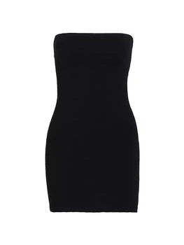 Alexander Wang | Monogrammed Jacquard Strapless Minidress,商家Saks Fifth Avenue,价格¥1752
