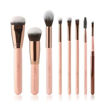 Luxie | 8-Pc. Rose Gold Complete Face Brush Set 