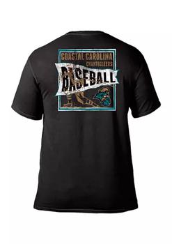 商品Image One | NCAA Coastal Carolina Chanticleers Comfort Color T-Shirt - Vintage Baseball Flag,商家Belk,价格¥371图片