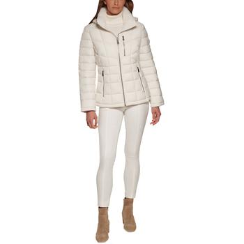 Calvin Klein | Women's Faux-Fur-Trim Hooded Puffer Coat, Created for Macy's商品图片,7.5折×额外7折, 额外七折