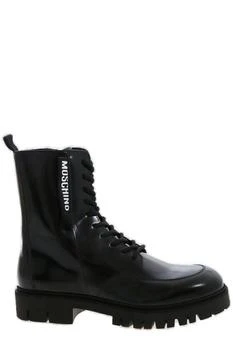 Moschino | Moschino Logo Detailed Ankle Boots 5.7折