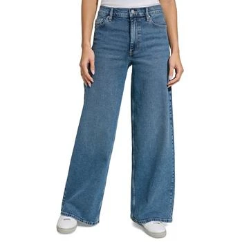 Calvin Klein | Women's High-Rise Wide-Leg Stretch Jeans,商家Macy's,价格¥666