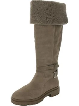 Ralph Lauren | Cristine Womens Suede Shearling Over-The-Knee Boots,商家Premium Outlets,价格¥525