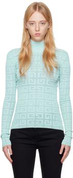 纪梵希女装衣服, Givenchy | Blue Monogram Turtleneck商品图片 