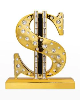 推荐Golden Swarovski Standing Dollar of Bling Decor商品