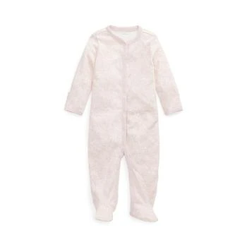 Paisley Cotton Interlock Footed Coverall (Infant)