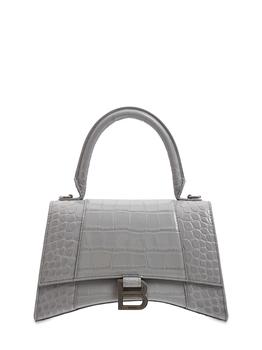 巴黎世家沙漏包价格, Balenciaga | Small Hourglass Embossed Leather Bag商品图片 