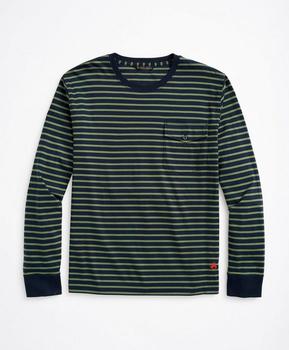 Brooks Brothers | Cotton Striped Long-Sleeve T-Shirt商品图片,