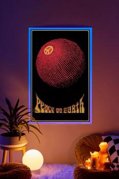 Urban Outfitters | Peace On Earth Blacklight Poster商品图片,