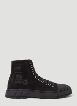 推荐1982 Faux-Suede Sneakers in Black商品