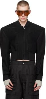 Rick Owens | Black Edfu Leather Jacket,商家Ssense US,价格¥33727