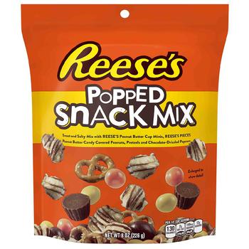 商品Reese's | Popped Snack Mix Milk Chocolate Peanut Butter,商家Walgreens,价格¥35图片