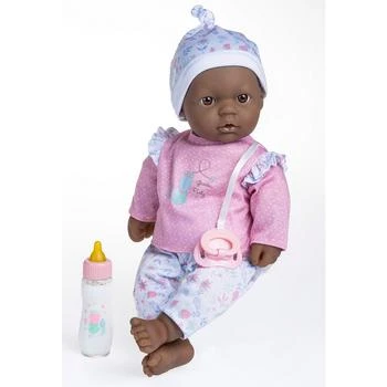 JC TOYS | La Baby African American 14.3" Soft Body Baby Doll 3-Piece Outfit with Pacifier, Magic Bottle Set,商家Macy's,价格¥209