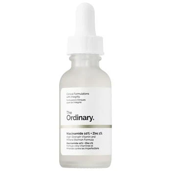 The Ordinary | 10%烟酰胺+1%锌提亮控油淡化痘印 三控精华,商家Sephora,价格¥46