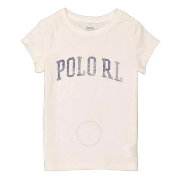 Ralph Lauren | Girls Deckwash White Graphic Cotton T-Shirt 4.8折, 满$200减$10, 满减