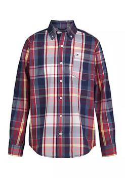 Tommy Hilfiger | Boys 8-20 Long Sleeve Plain Weave Shirt商品图片,