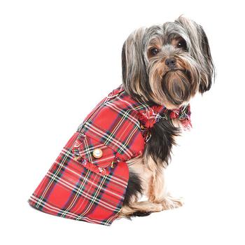商品Macy's | Tartan Fringe Dog Dress,商家Macy's,价格¥244图片