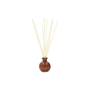 商品Sea Salt Caramel Recycled Paper Aroma Reeds Diffuser with Glass Vase图片