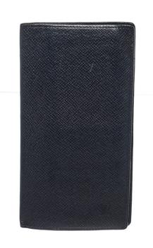 lv钱包, [二手商品] Louis Vuitton | Louis Vuitton Black Taiga Leather Long Bifold Wallet商品图片 