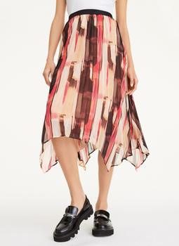 DKNY | Asymmetrical Pleated Skirt商品图片,4.1折