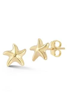 Ember Fine Jewelry | 14K Gold Starfish Stud Earrings,商家Nordstrom Rack,价格¥1322