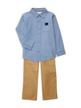 Calvin Klein | Little Boy’s 2-Piece Button Up Shirt & Pants Set 5.5折