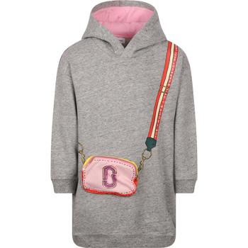 推荐Logo crossbody detailing hoodie dress in grey商品