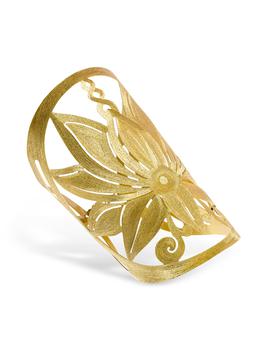 萨克斯, Stefano Patriarchi 帕特雅克 | Etched Golden Silver Loto Big Bangle商品图片 7.2折