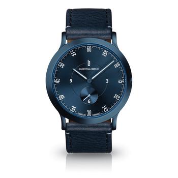 商品L1 All Blue Leather Watch 37mm图片