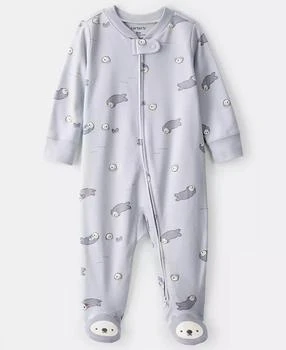 Carter's | Baby Boys or Baby Girls Otter Print Long-Sleeve Sleep and Play Pajama,商家Macy's,价格¥67