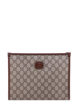 Gucci | GG Supreme Fabric and leather beauty case,商家Wanan Luxury,价格¥5119