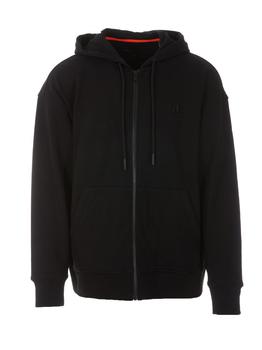 Moose Knuckles | Moose Knuckles Logo-Plaque Zip-Up Hoodie商品图片,6.7折